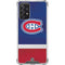 NHL Montreal Canadiens Jersey Galaxy A72 5G Clear Case